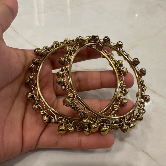 Ghungroo Bangles, Elegant Gold Bell Bracelet, Kashmiri bangles - Picture 2 of 4
